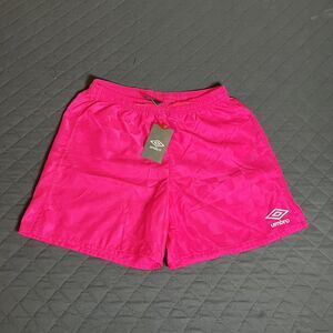 Umbro Soccer Athletic Gym Shorts Youth Medium 10-12 Pink Punch NWT